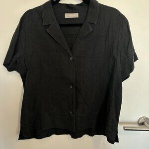 Short Sleeve Everlane Linen Shirt (12)